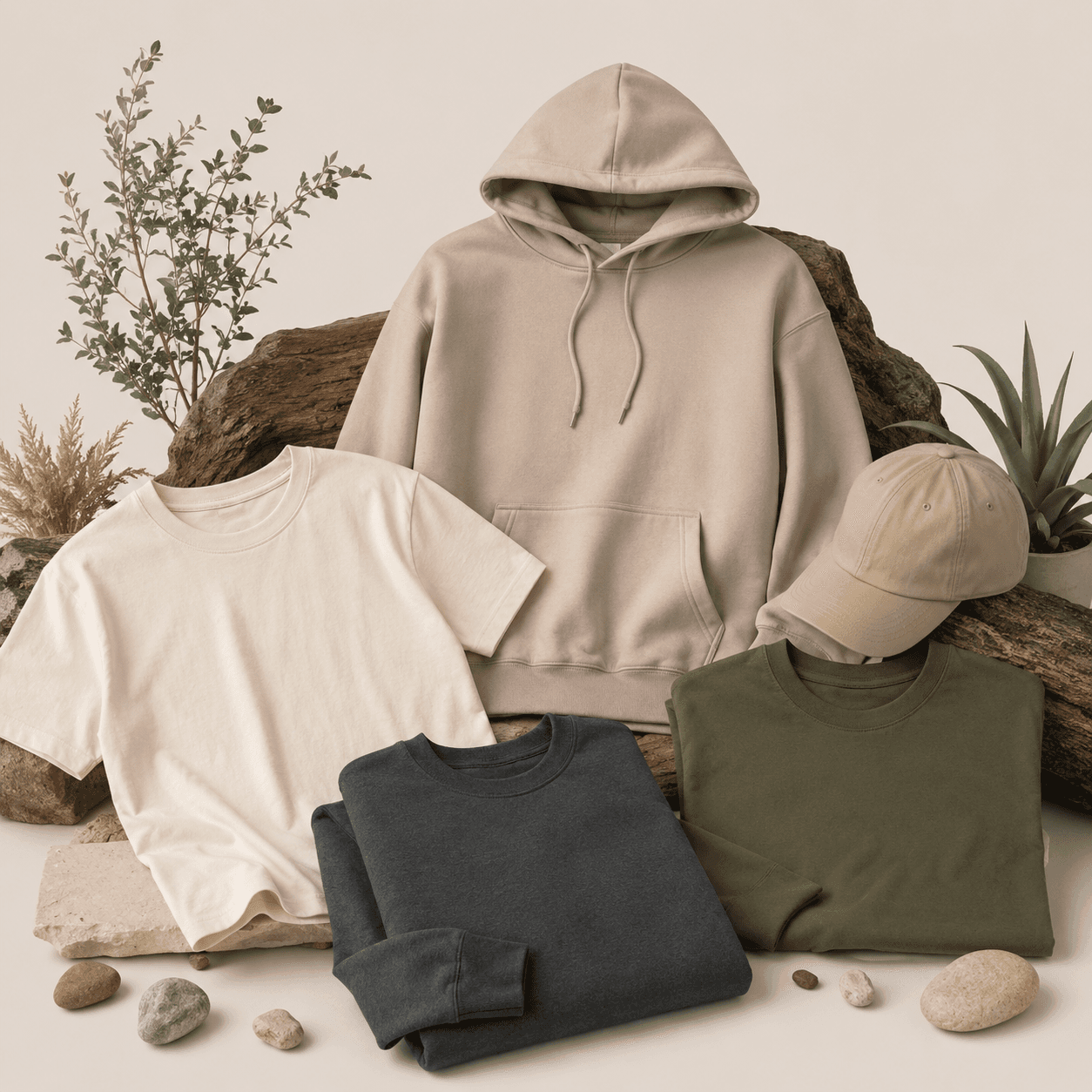 Cozy knitwear for cold evening walks
