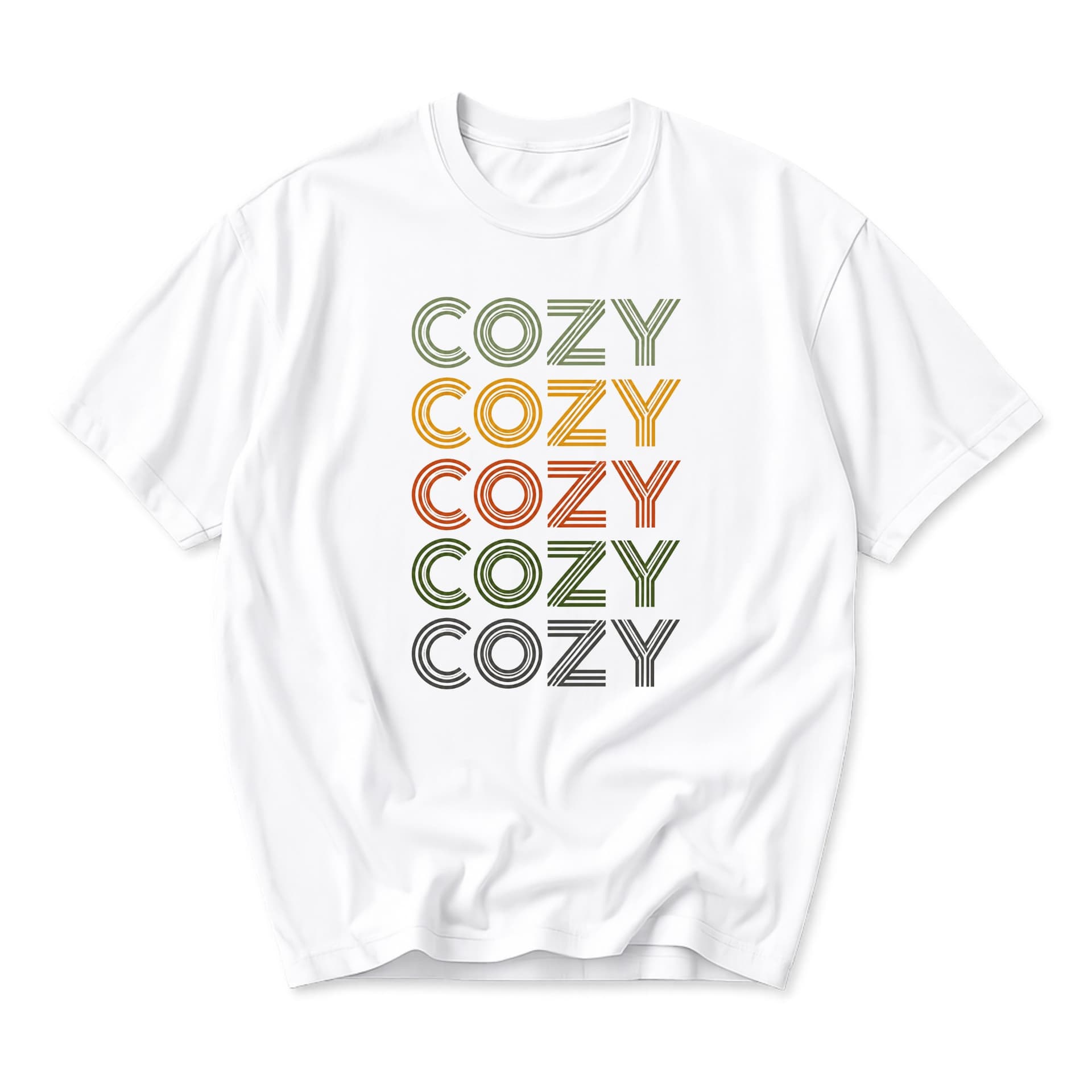 Graphic Tee Unisex Cozy Retro Style Crew Neck Casual Shirt Comfortable Everyday Apparel for Men and Women White Top