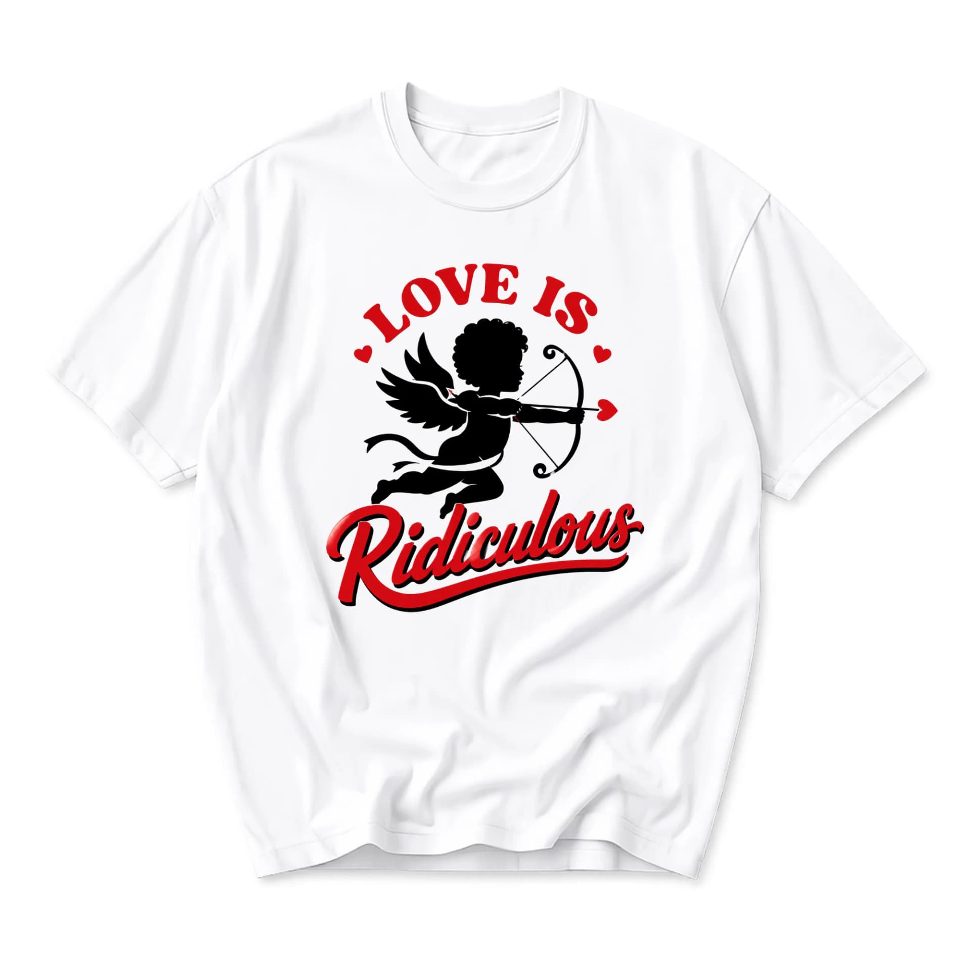 Funny Shirt Love Is Ridiculous Graphic Tee Unisex Casual Crew Neck T-Shirt Soft Cotton Blend Apparel for Everyday Wear