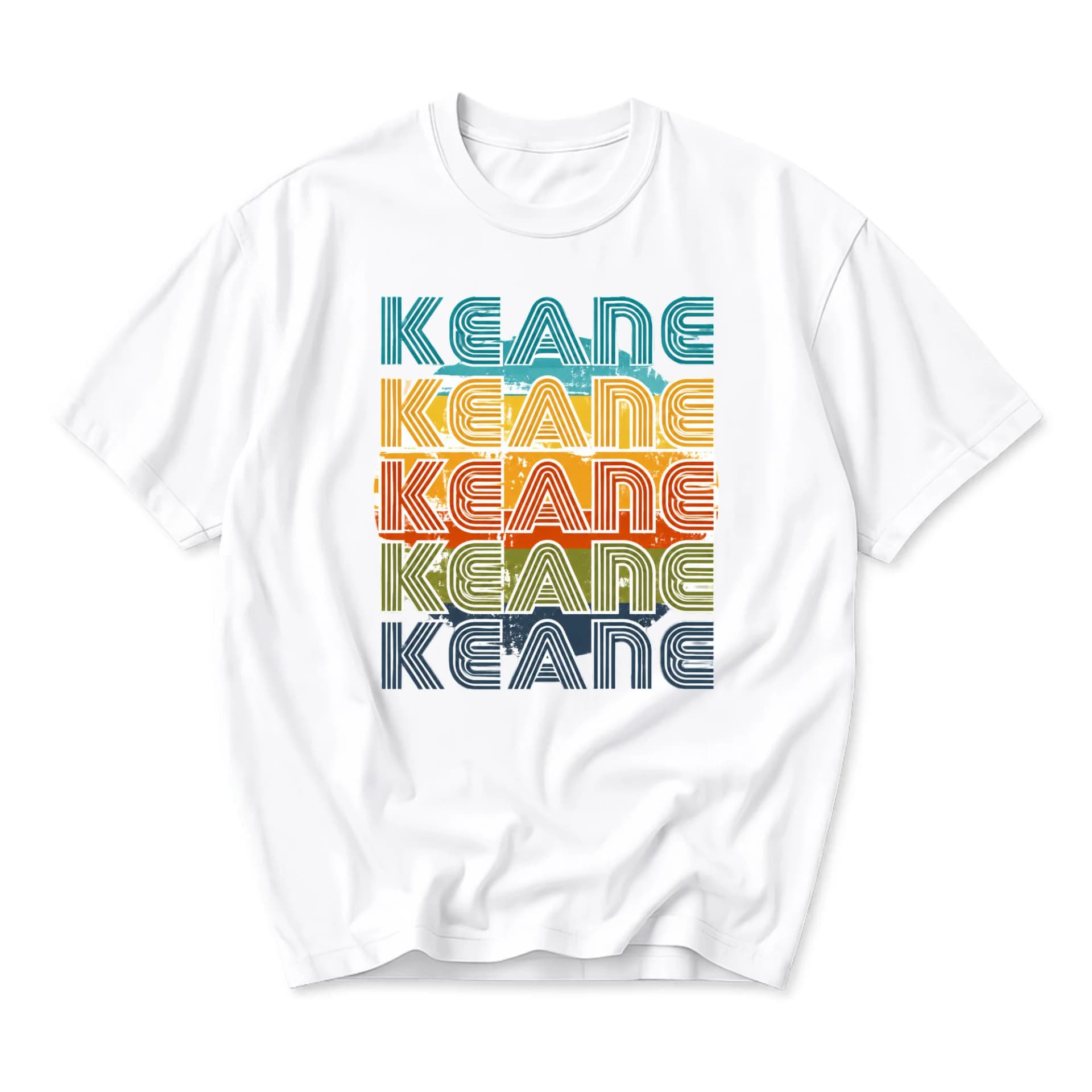 Graphic Tee Unisex Retro Style Printed Shirt Featuring Distressed Vintage Sunset Aesthetic Design on Soft Cotton
