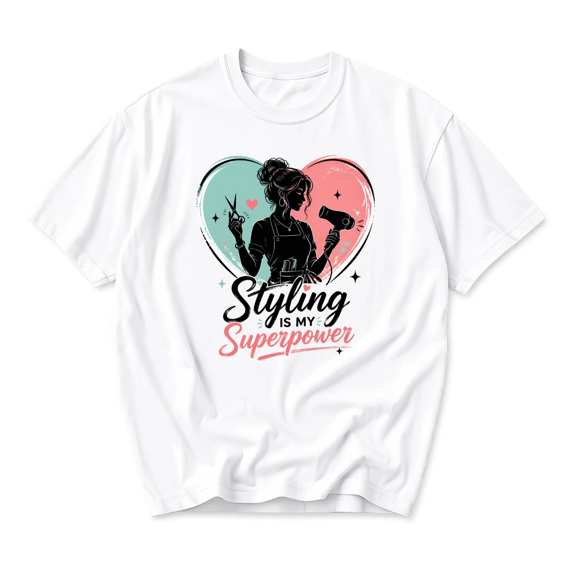 Graphic Tee Styling Is My Superpower Hairdresser Unisex T-Shirt Professional Stylist Apparel for Casual Everyday Wear