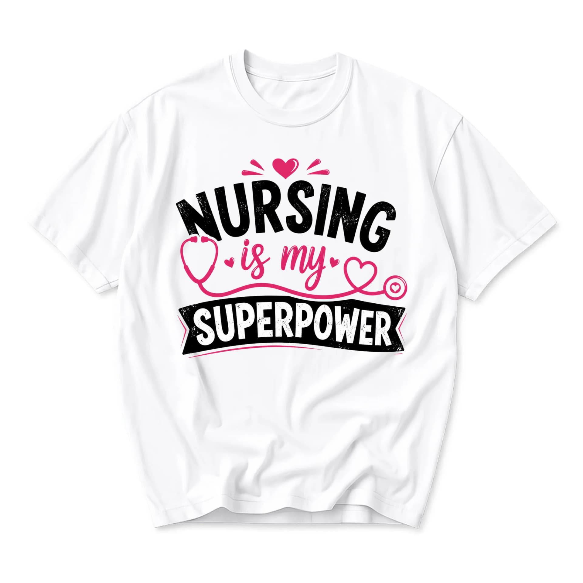 Graphic Tee Nursing Is My Superpower Unisex Crew Neck Shirt Profession Inspired Medical Healthcare Apparel Casual Top