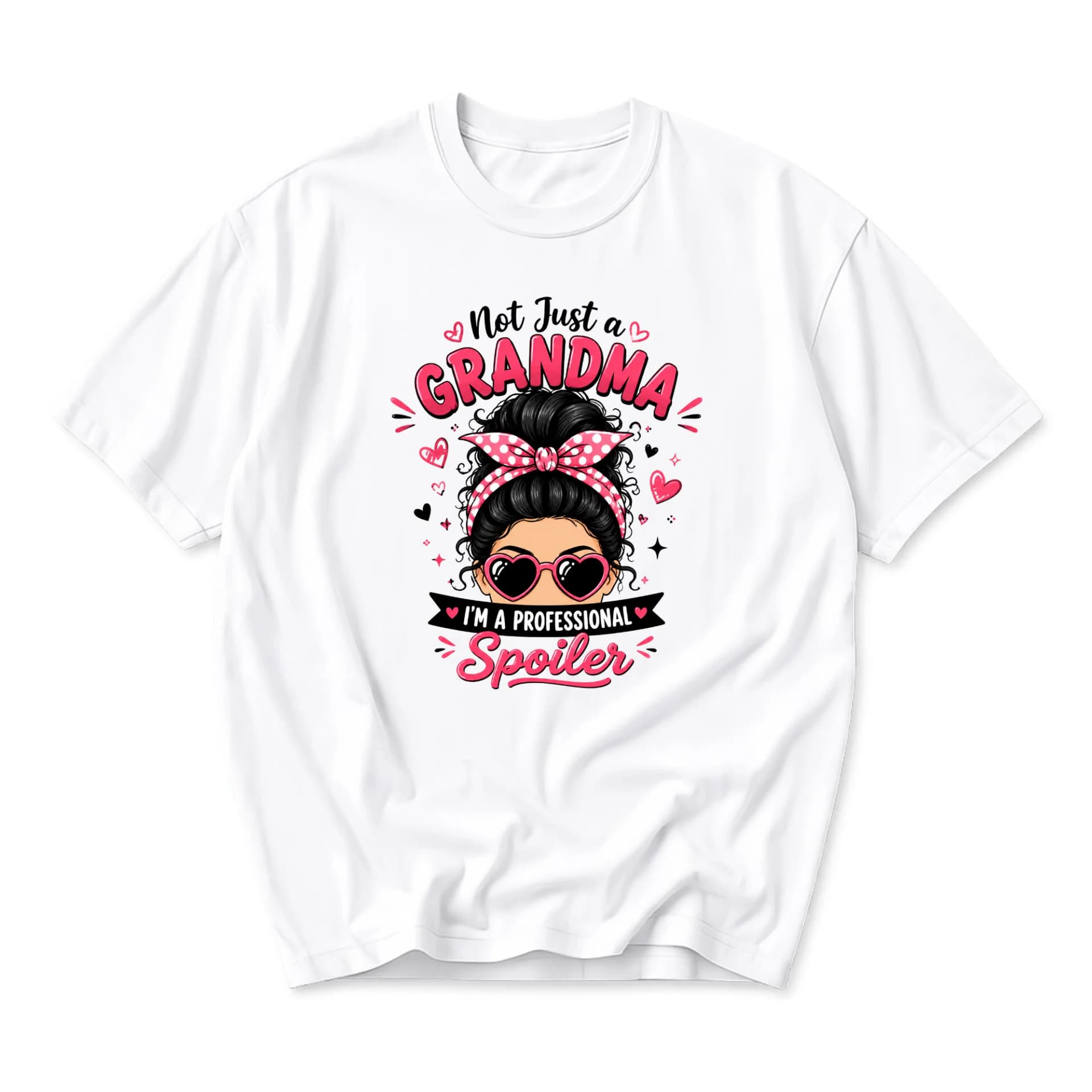 Funny Shirt Not Just a Grandma I Am a Professional Spoiler Graphic Printed Unisex Crew Neck Casual Everyday T-Shirt
