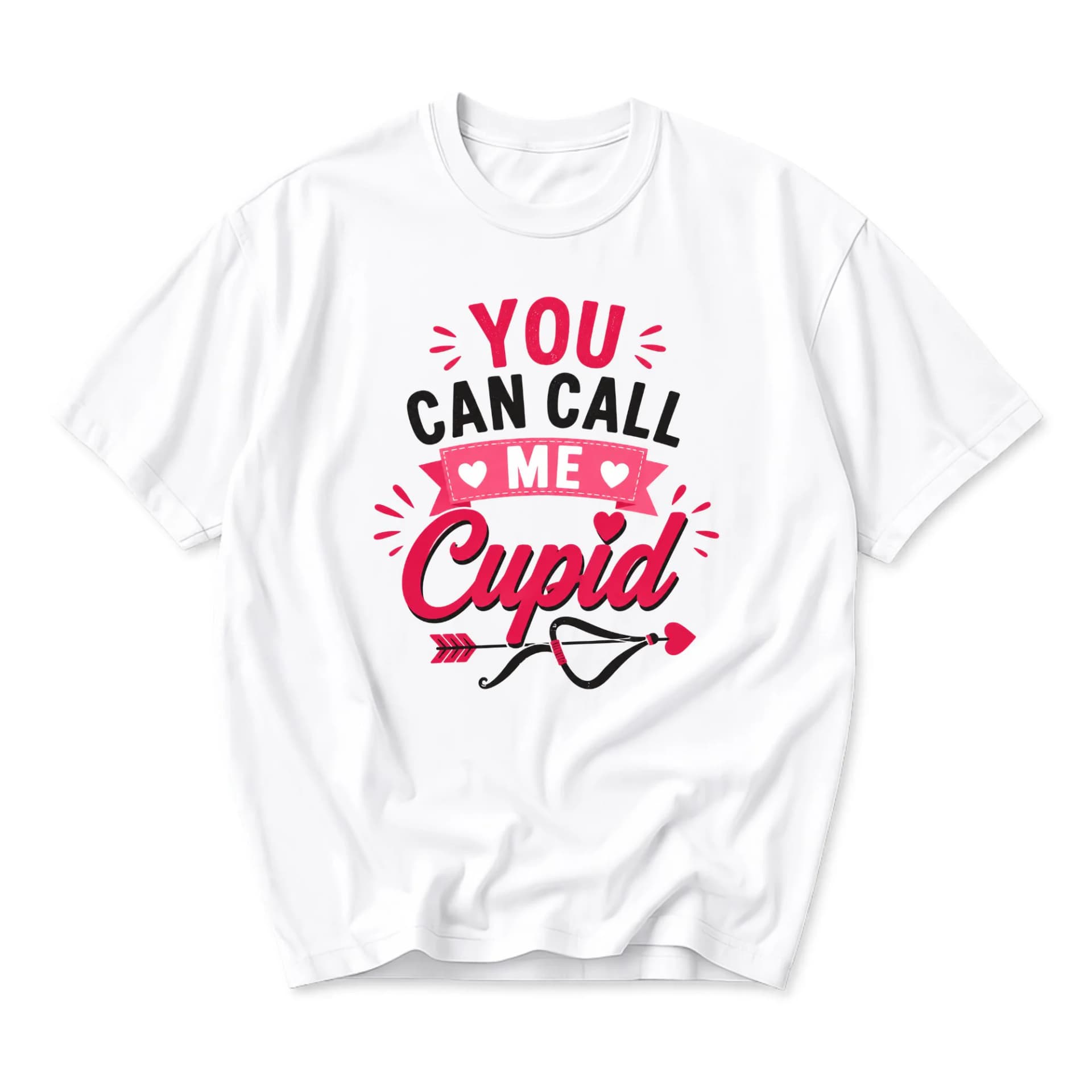 Funny Shirt You Can Call Me Cupid Graphic Tee Unisex Casual Apparel for Everyday Wear and Holiday Enthusiasts